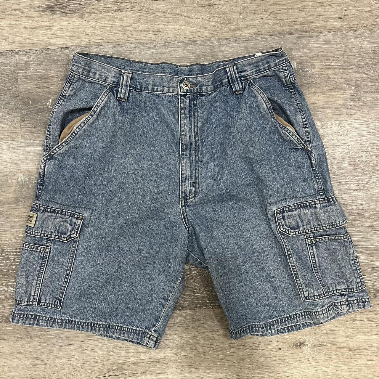 Wrangler Denim Cargo Jorts Depop