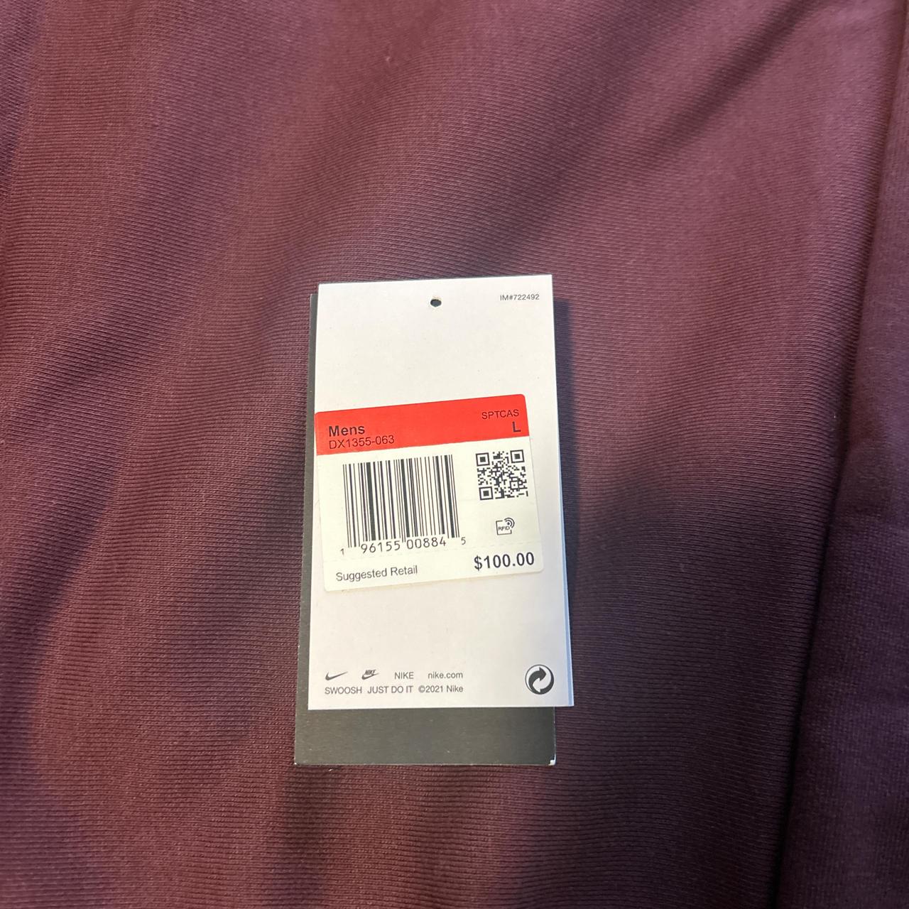 Nike Men's Hoodie - Burgundy - L – Burgundy Nike … - image 4