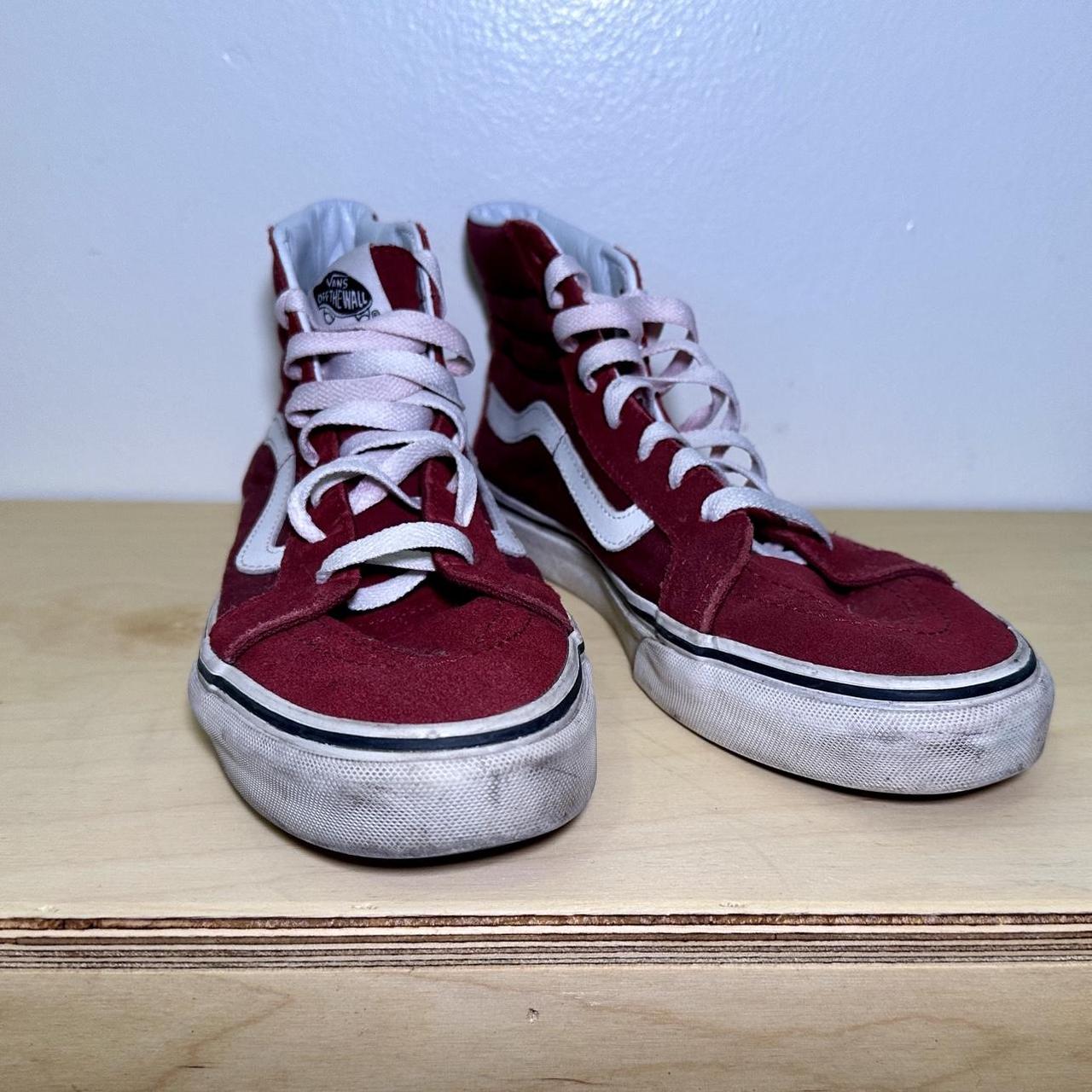 Burgundy sk8 fashion hi's