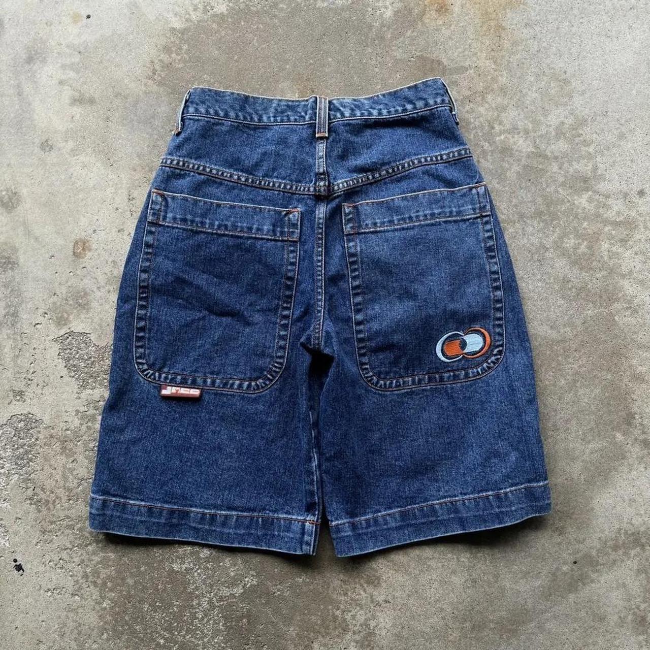 Y2K JNCO double barrel baggy jorts (small - Depop