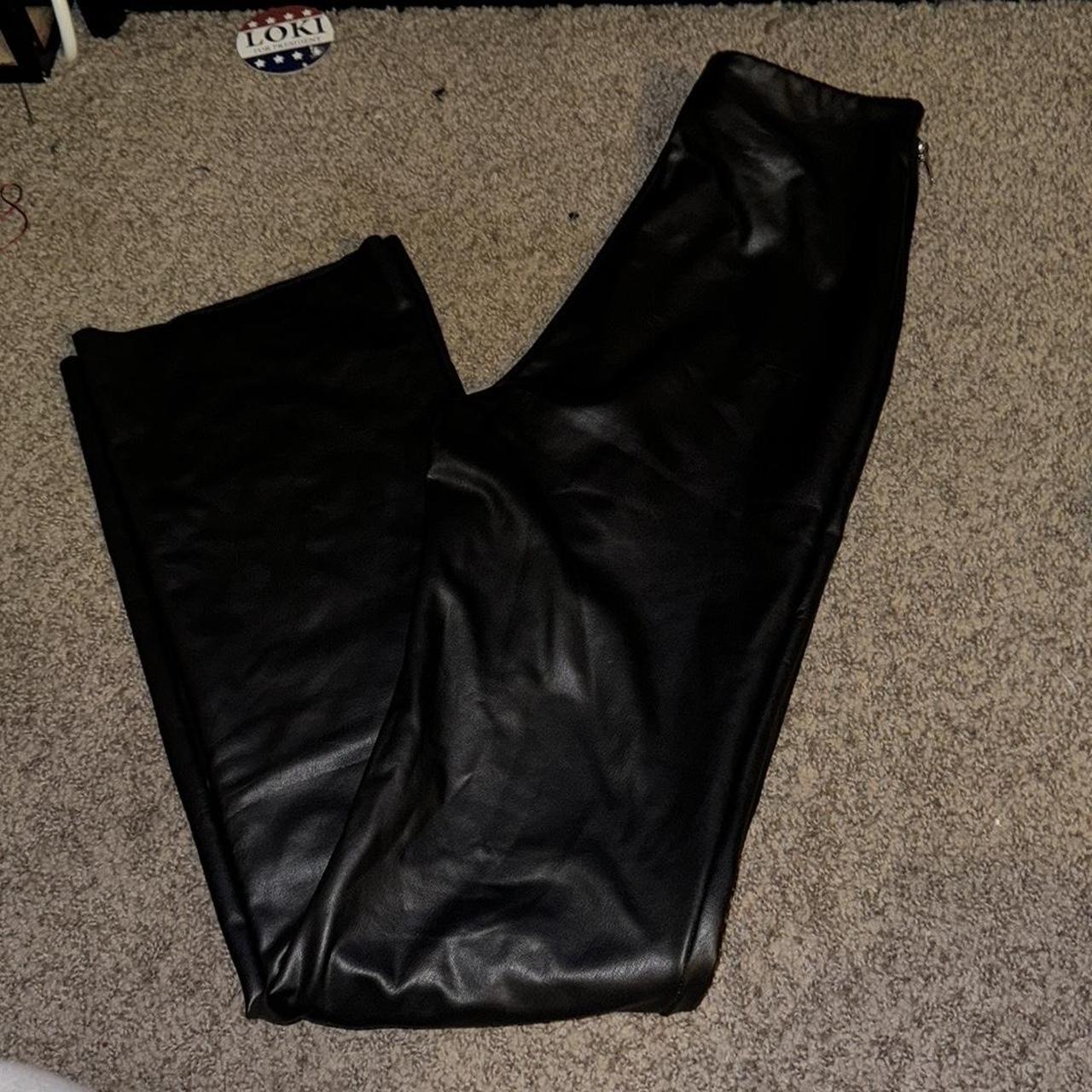 Black leather pants forever 21 best sale