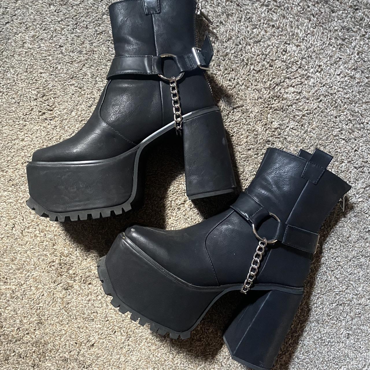 Dolls Kill Women's Boots Depop