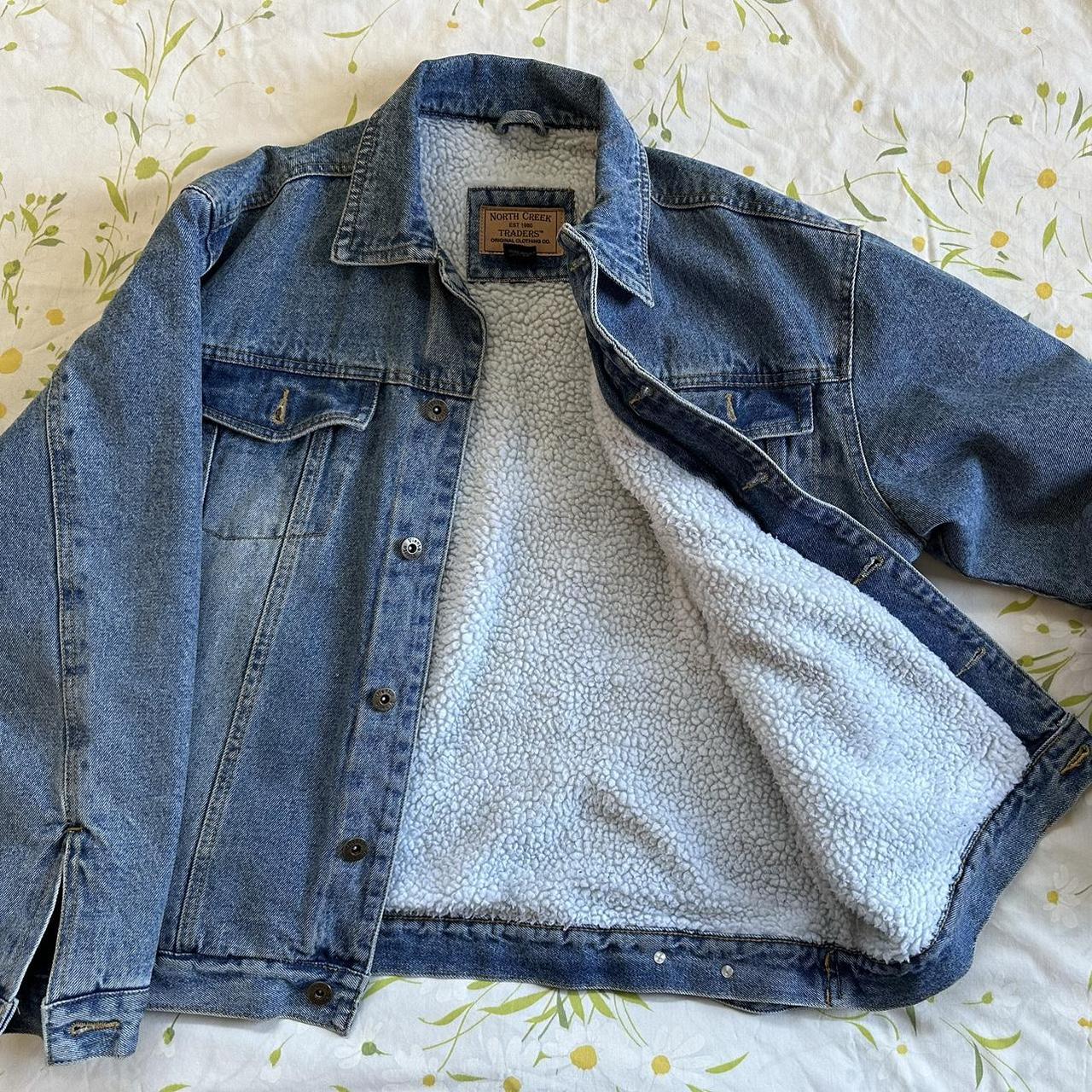 Large lined North Creek Traders Jean jacket - Depop