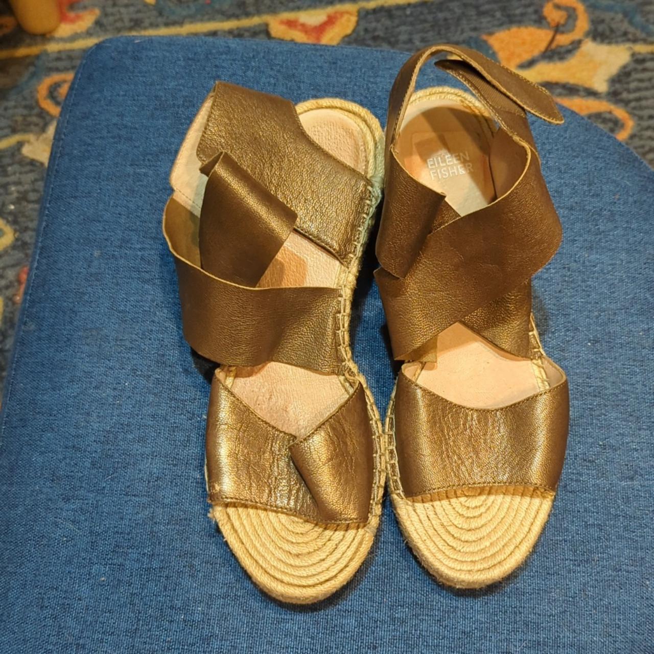 Eileen fisher willow espadrille wedge sandal fashion