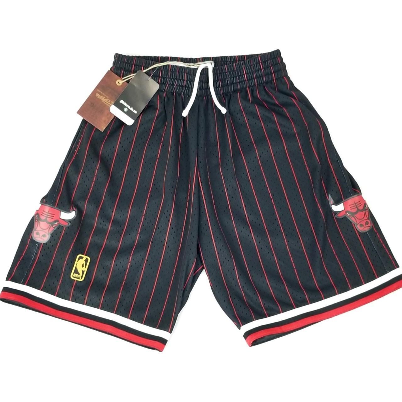 Mitchell & Ness, Shorts, New Chicago Bulls Mitchell Ness Nba Black  Pinstripe Swingman Basketball Small