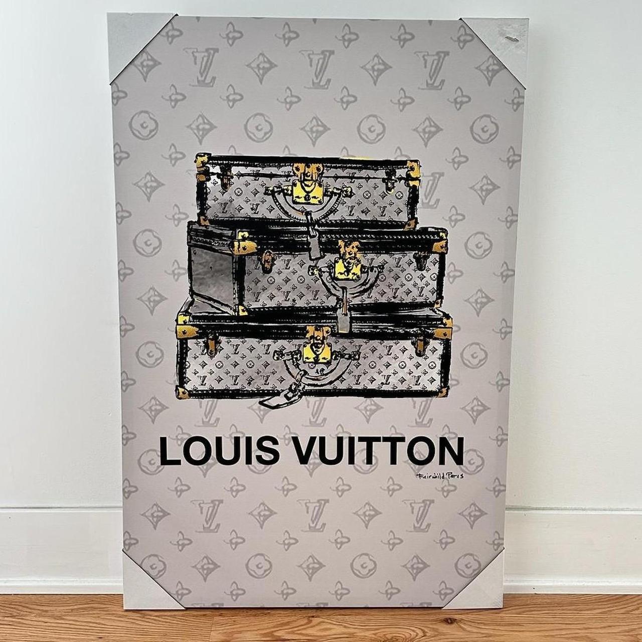 LOUIS VUITTON Fairchild Paris Luggage Theme Canvas - Depop