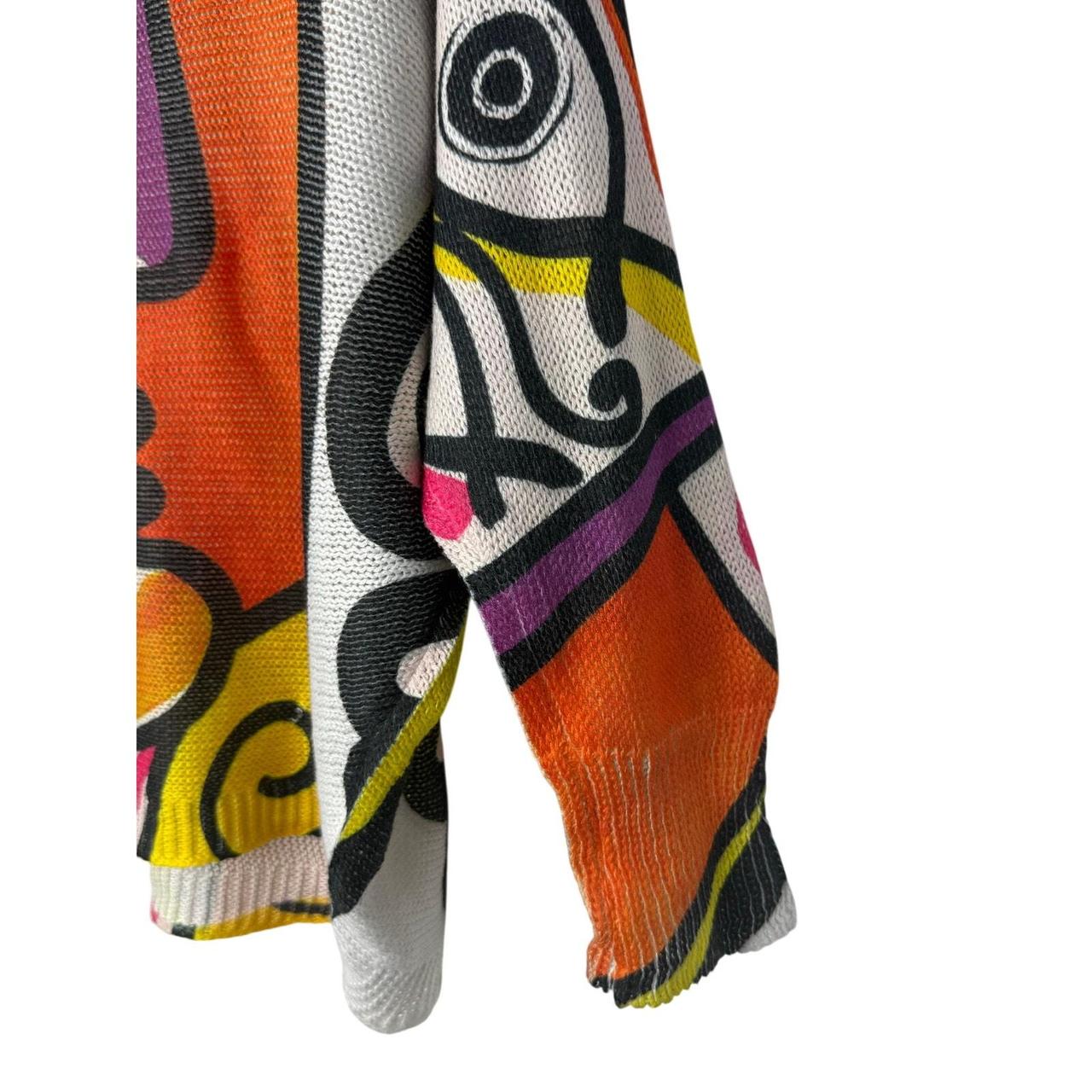 Women's Blouse - Multi - M – Statement-making abs… - image 3