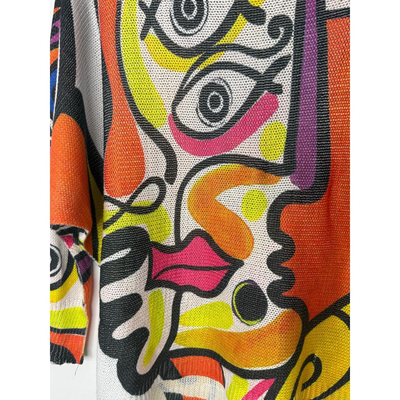 Women's Blouse - Multi - M – Statement-making abs… - image 2