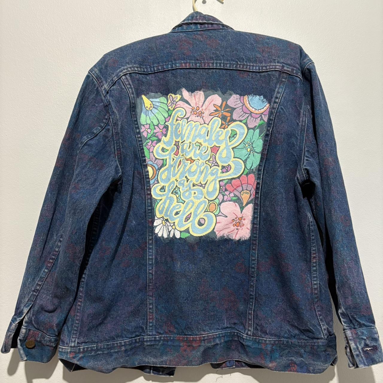 Hand Painted Vintage Lee Denim retailer Jacket