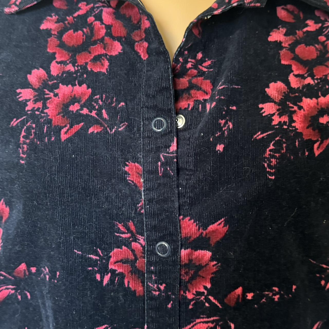 Basic Editions Women's Shacket Jacket - Black/Mul… - image 4