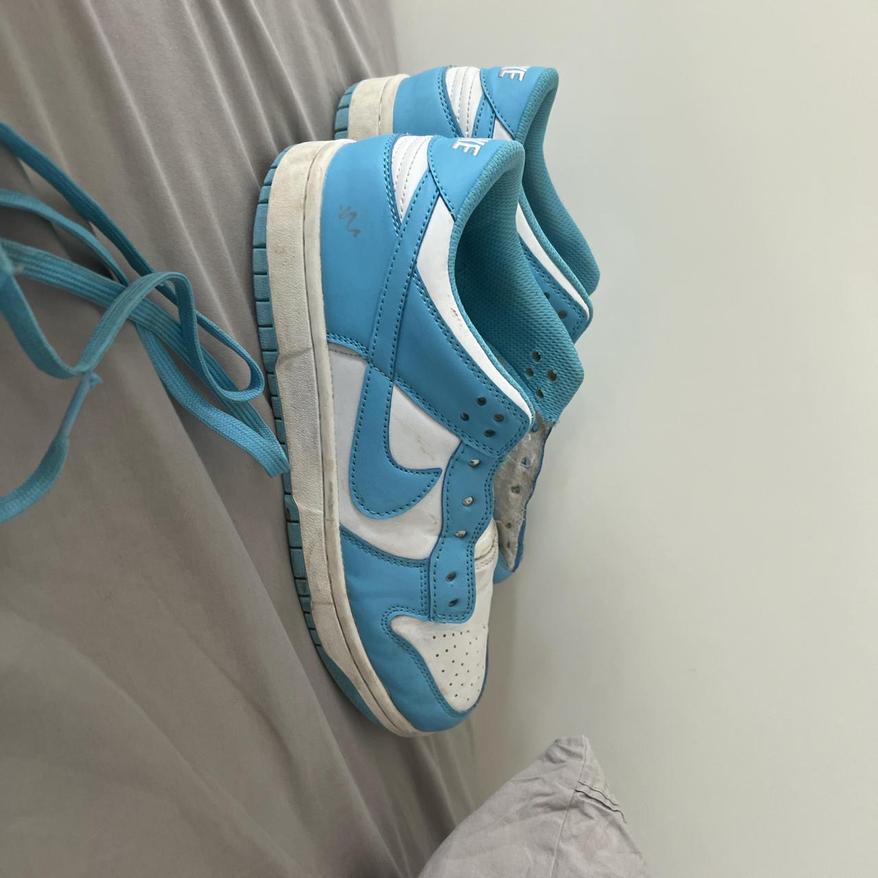 dunk low unc white laces