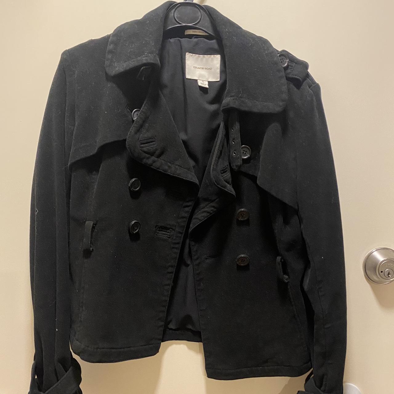 Vintage Country Road Cropped Trench