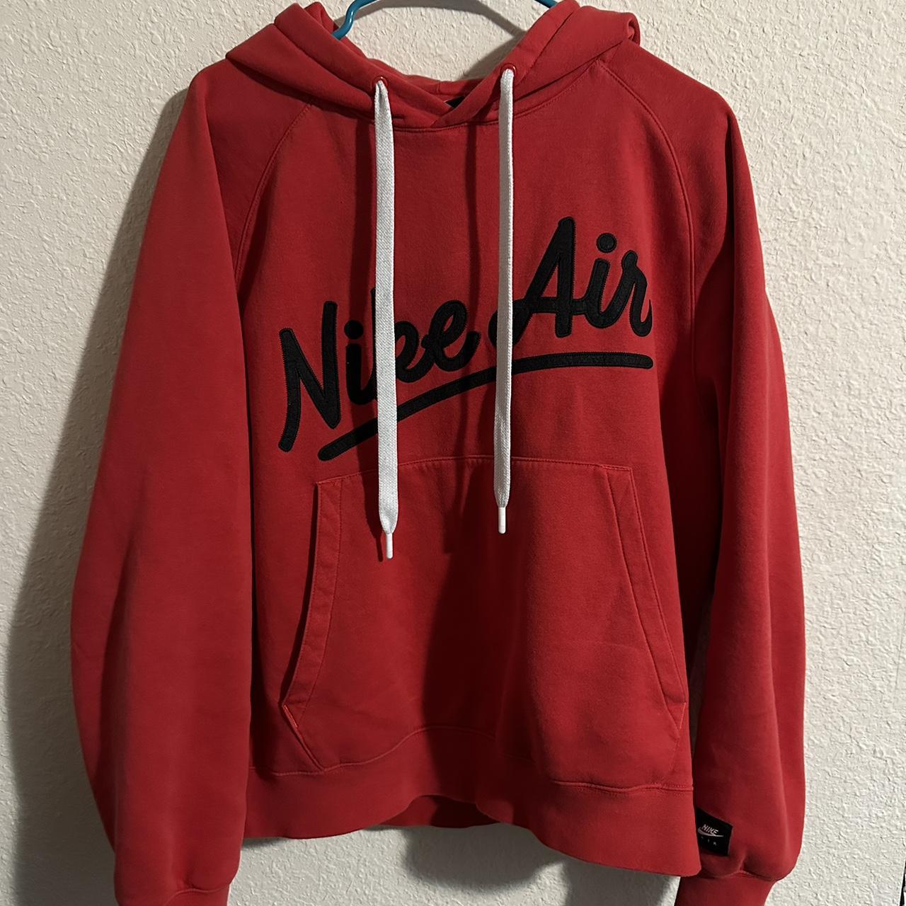 mens nike hoodies red