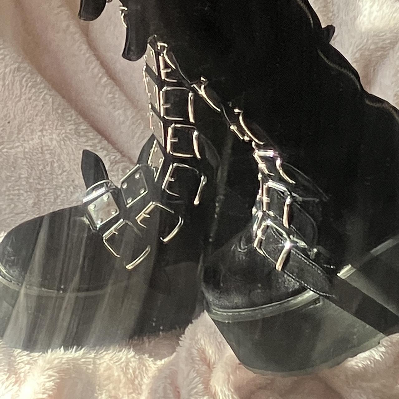demonia velvet boots