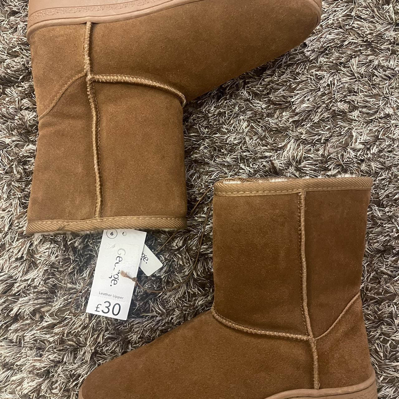 Asda George brown short ugg boots. never been worn