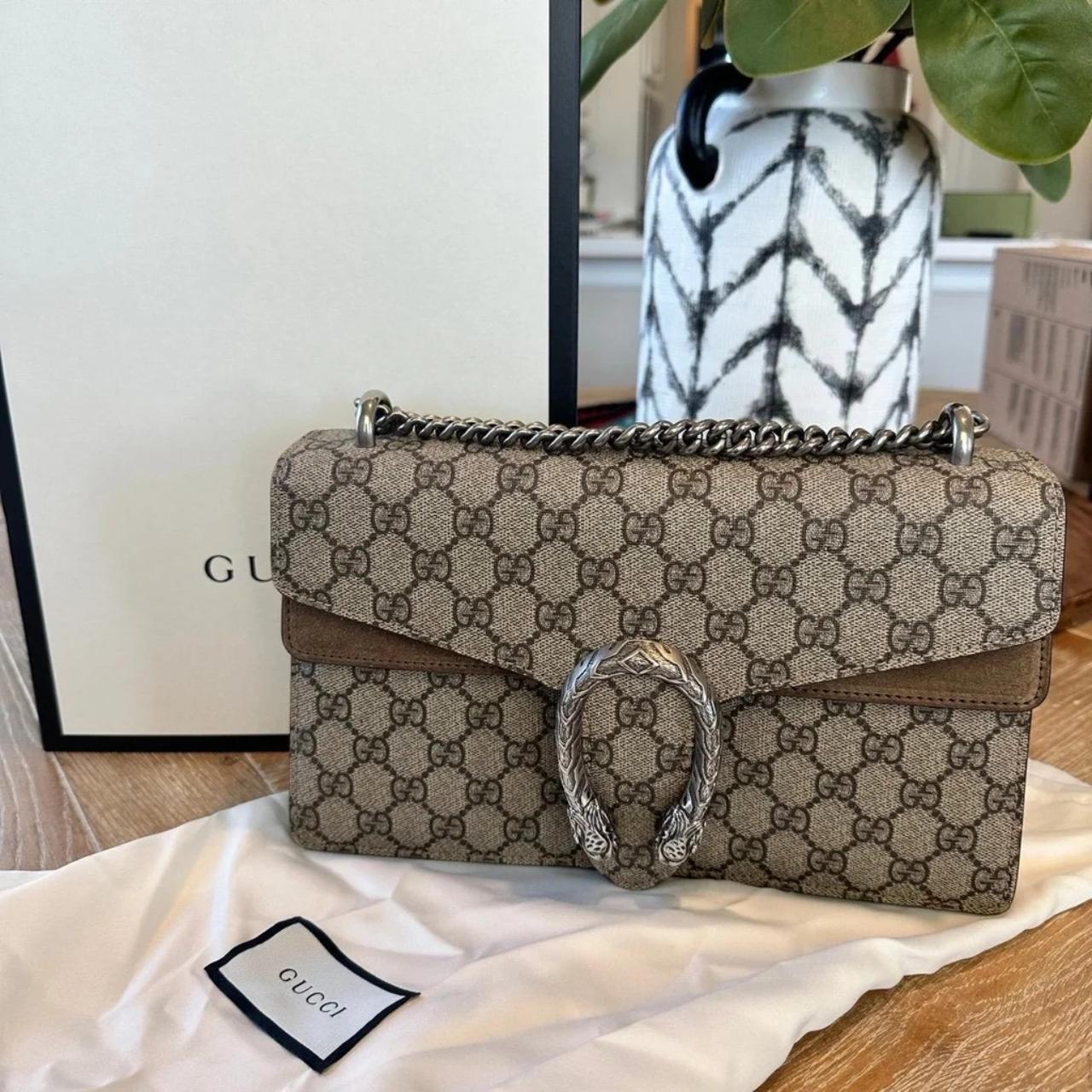 Gucci GG Supreme Super Mini Dionysus Shoulder Bag Depop