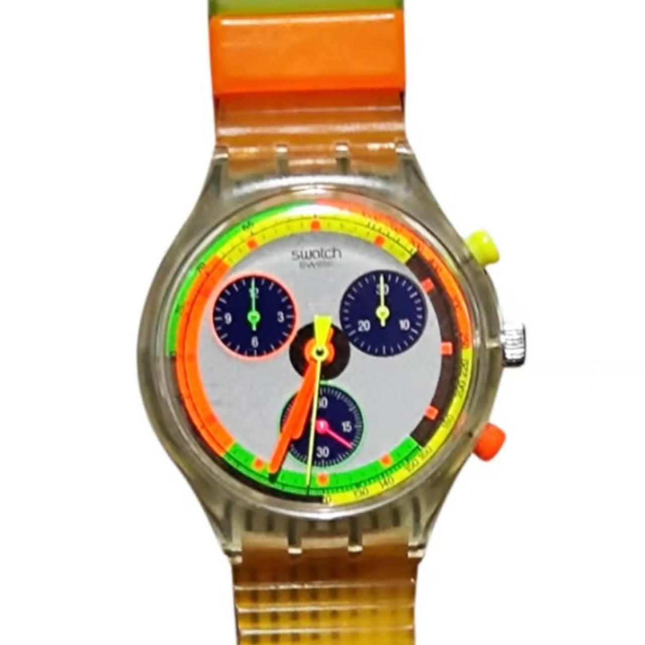 A RARE 1993 Swatch Watch Chrono Jelly Stag | Depop