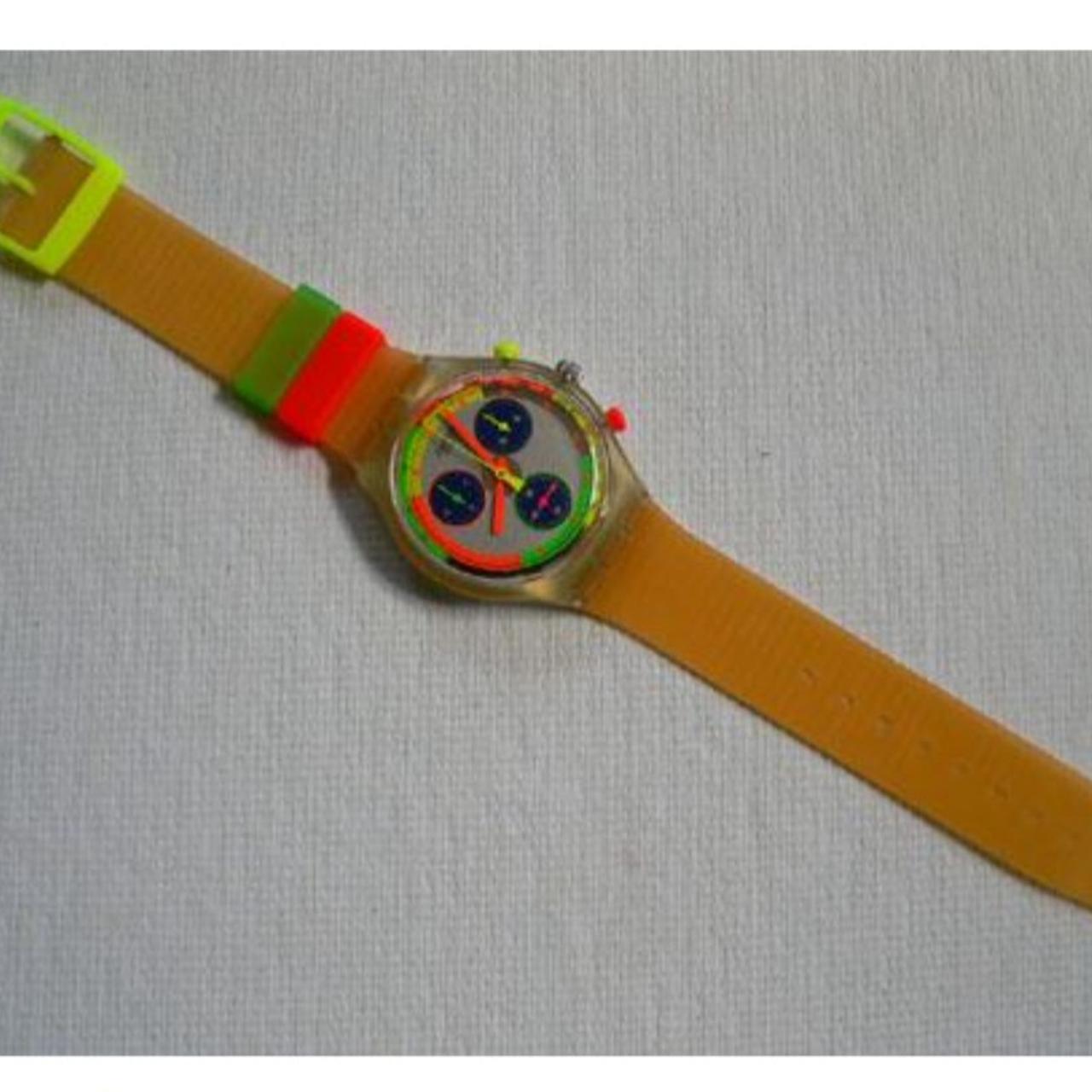 A RARE 1993 Swatch Watch Chrono Jelly Stag | Depop