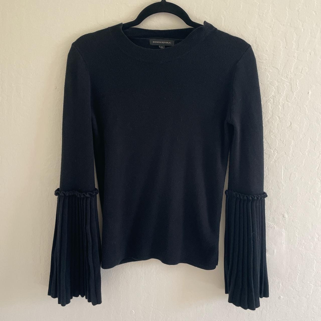 Super Sick Banana Republic Bell Sleeve Black Depop