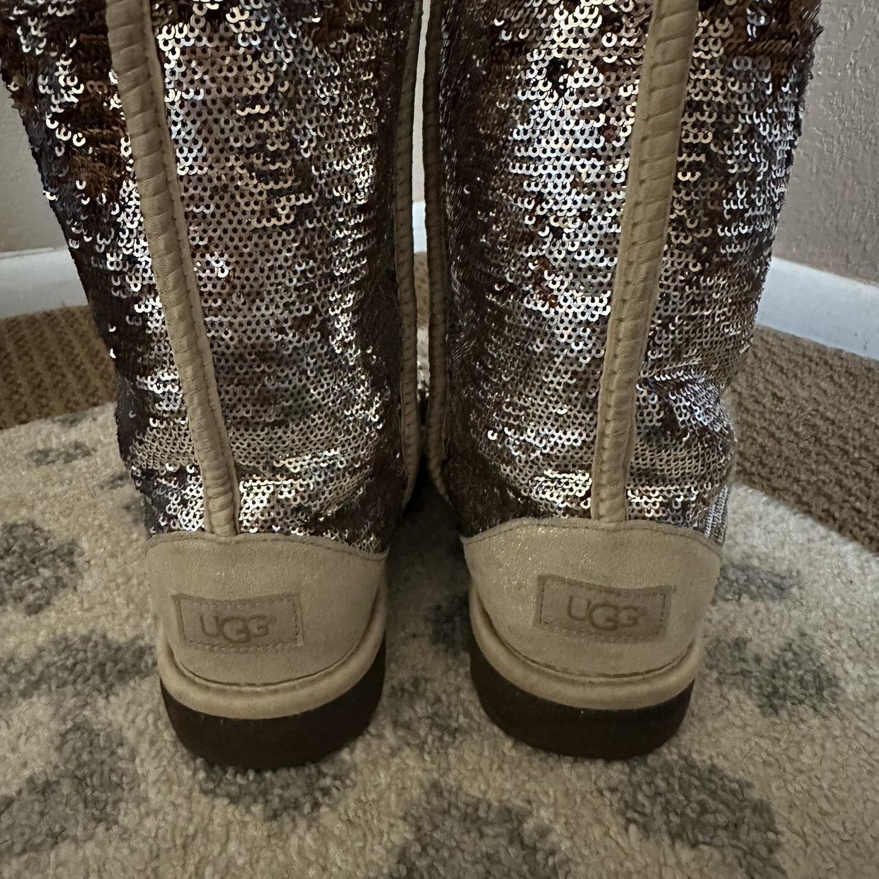 UGG Women's Sequined Boots Size Depop