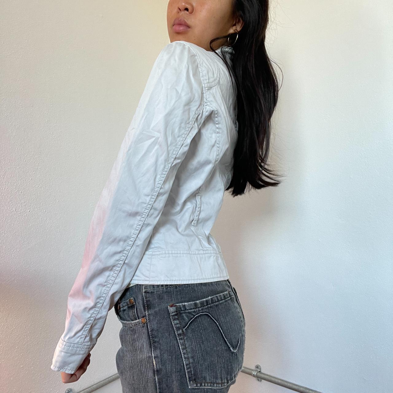 Vintage light grey zip up jacket Reference I'm... Depop