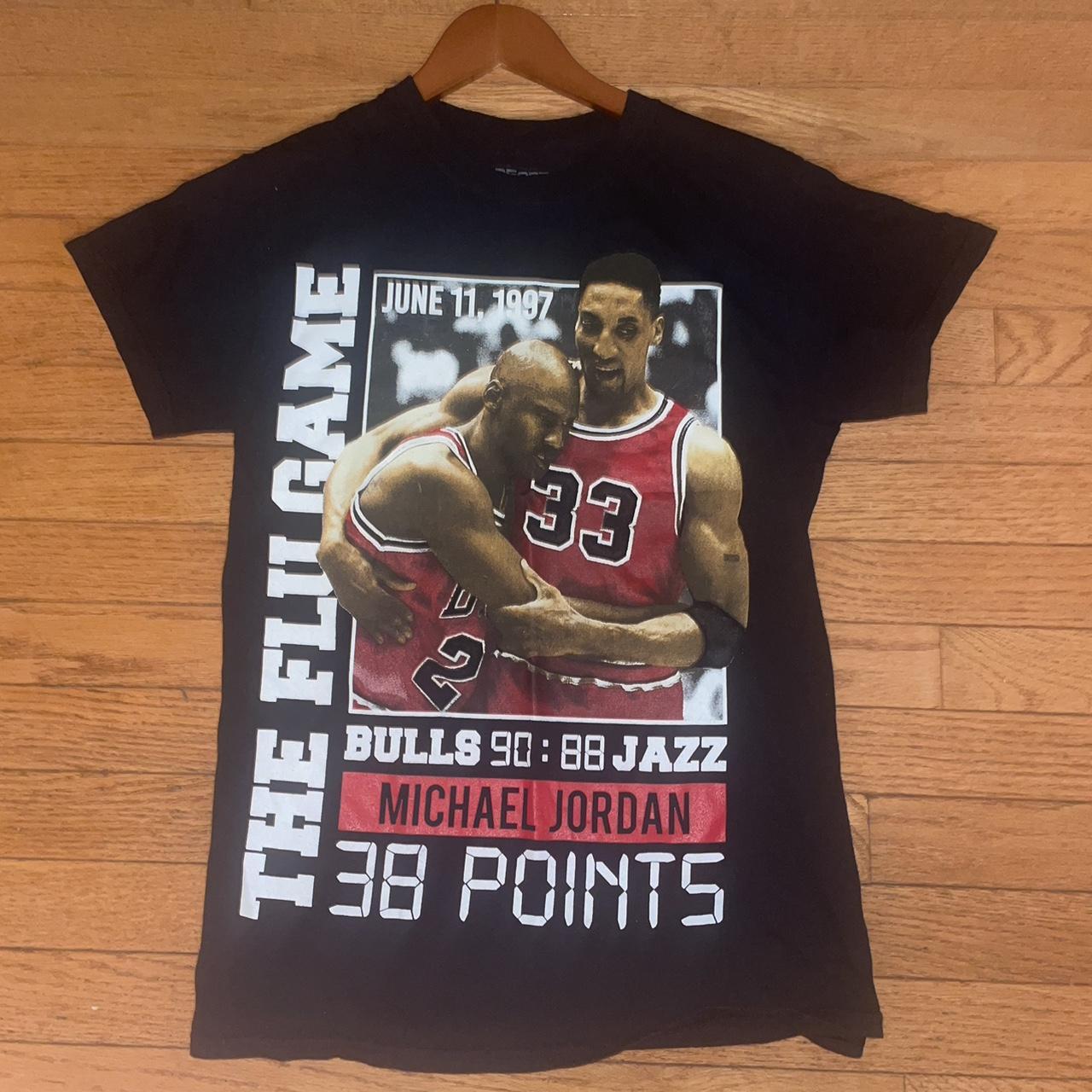 97 Jordan Flu Game Graphic Tee Never Worn A