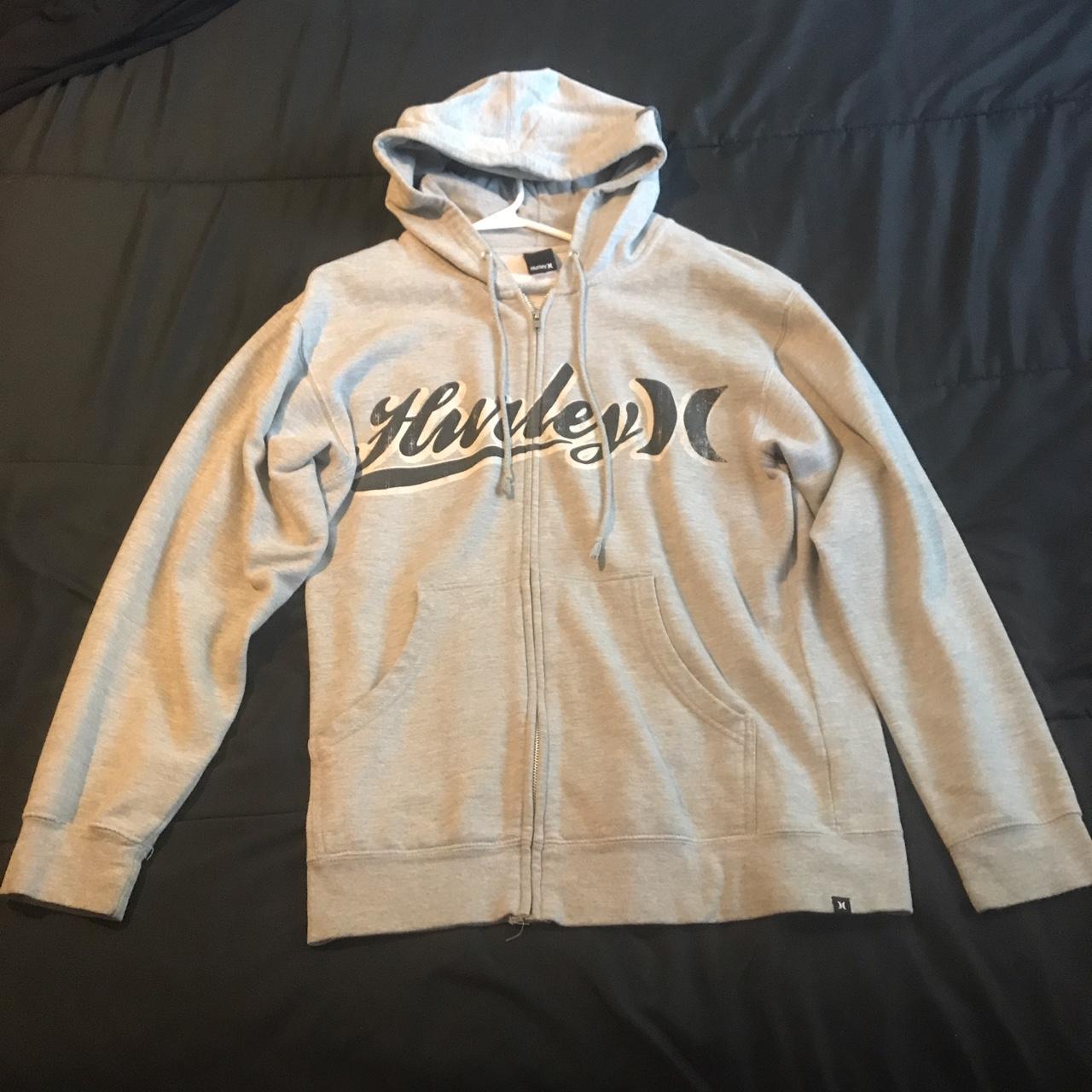 Hurley zip-up hoodie - Depop