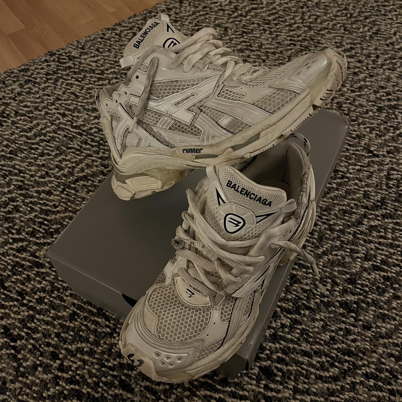 Balenciaga Runners White EUR 42 (fit 42-44.5) | Depop