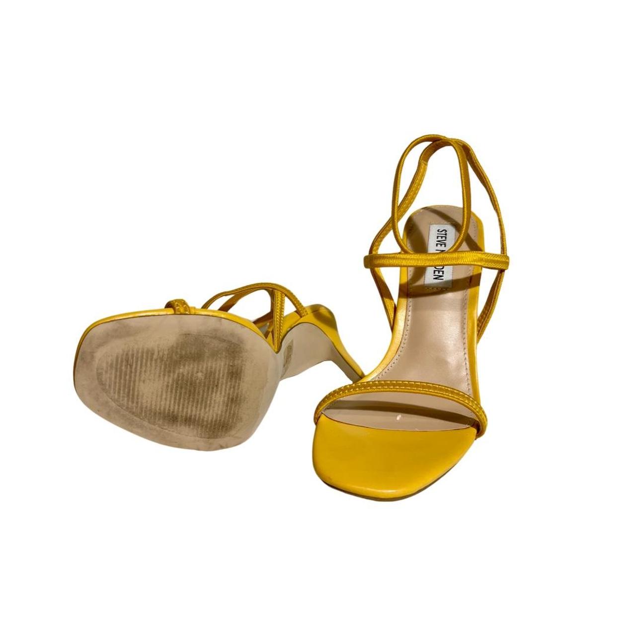 Steve Madden Nectar Yellow High Heel Sandals Depop