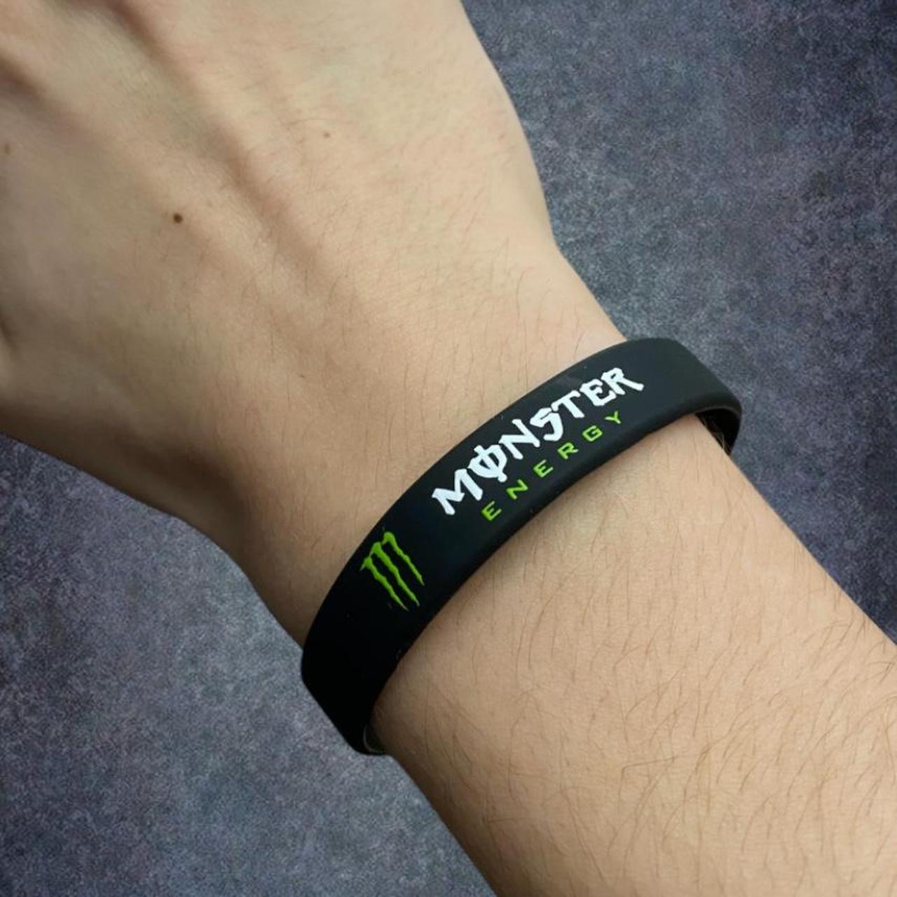 new monster energy black green white vintage 2000s...