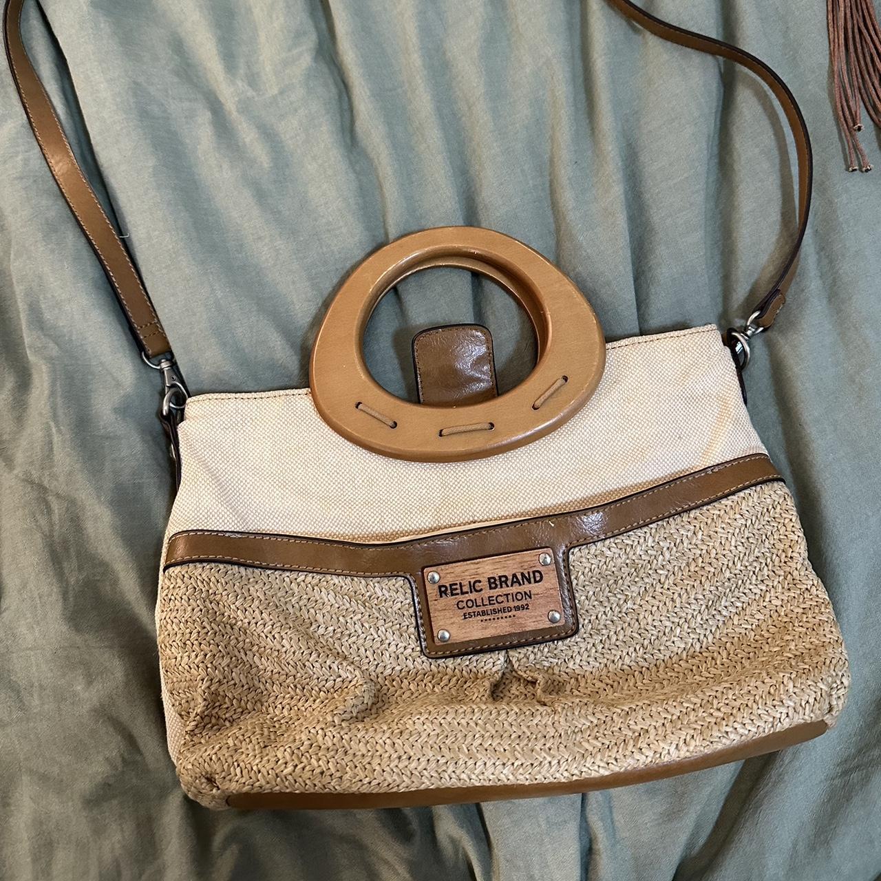 Relic brand collection cream colored bag,