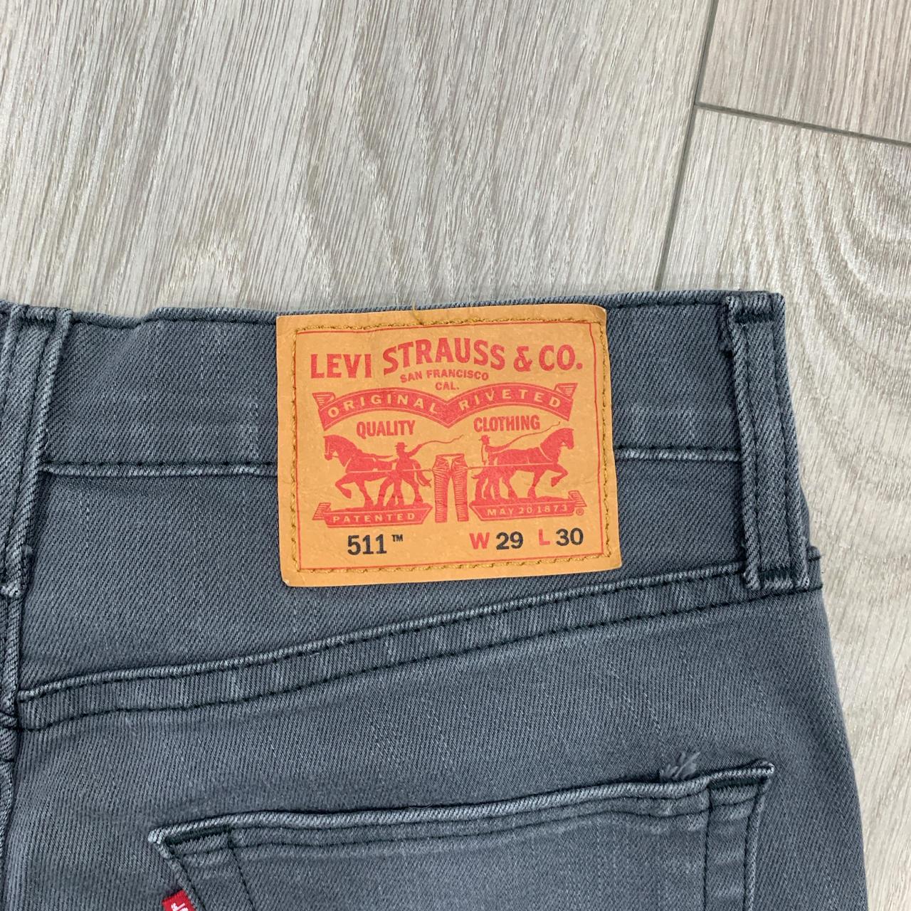 Levi’s 511 Dark grey Slightly used good... - Depop