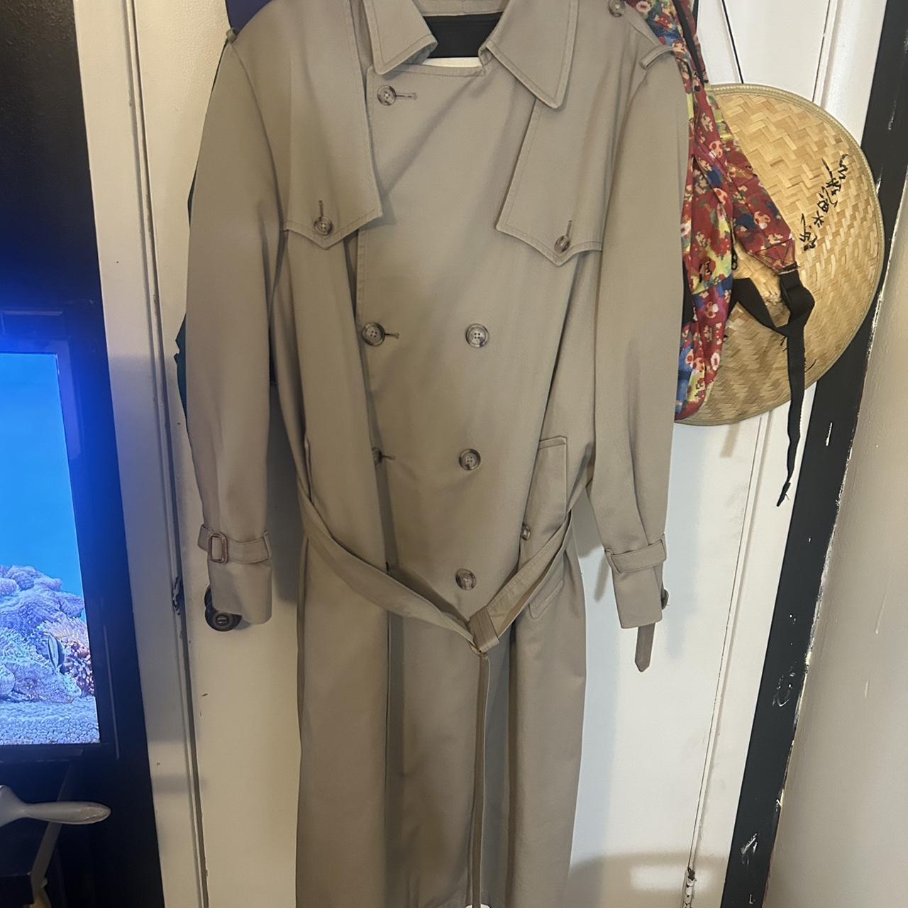 Tan and cream trench coat from Christian Dior,