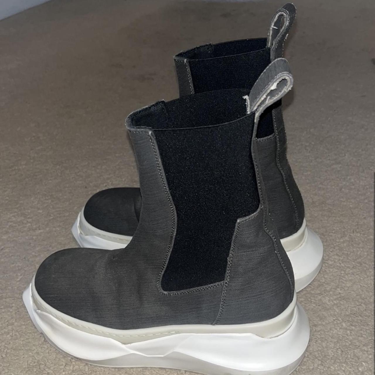 RICK OWENS DRKSHDW Grey Beatle Abstract Ankle Boots | Depop