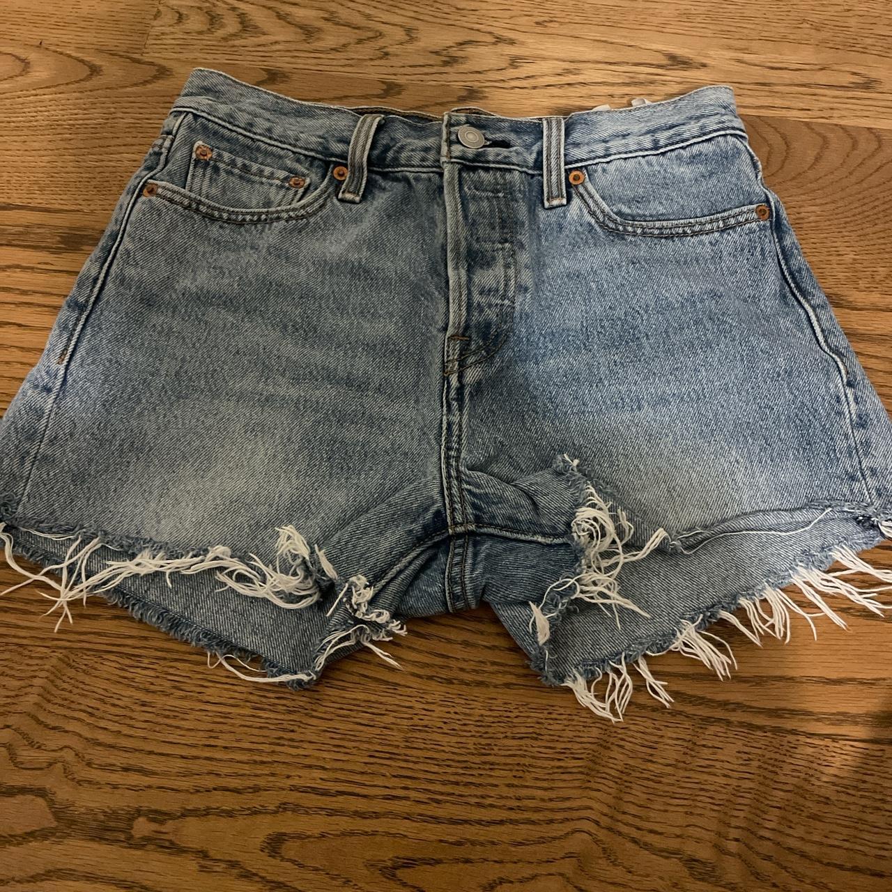 Levi deals frayed shorts