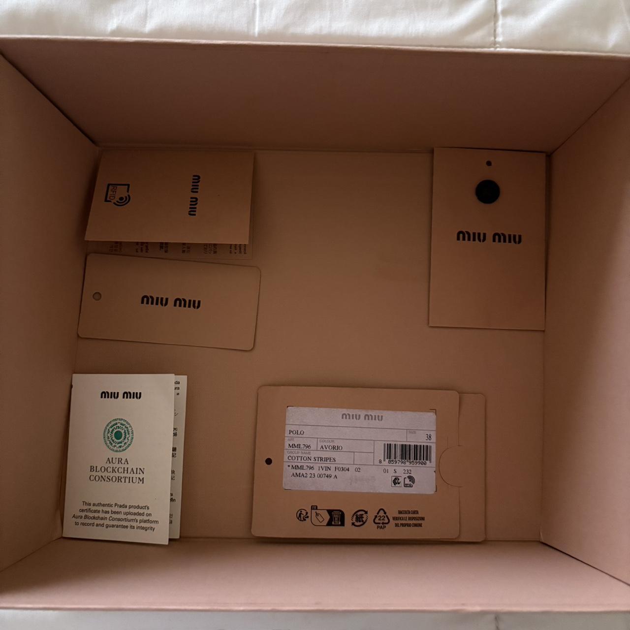 Miu Miu Women's Top - Cream/Multi - XS – miu miu … - image 4