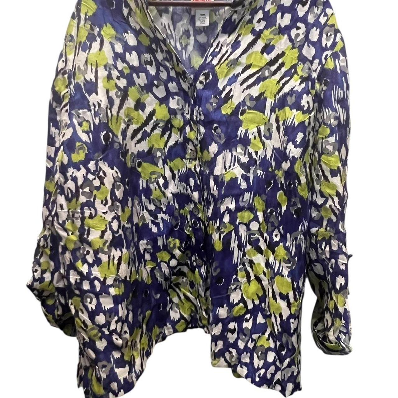 Ruby Rd. Women's Blouse - Blue/Green - 18 – Ruby … - image 1