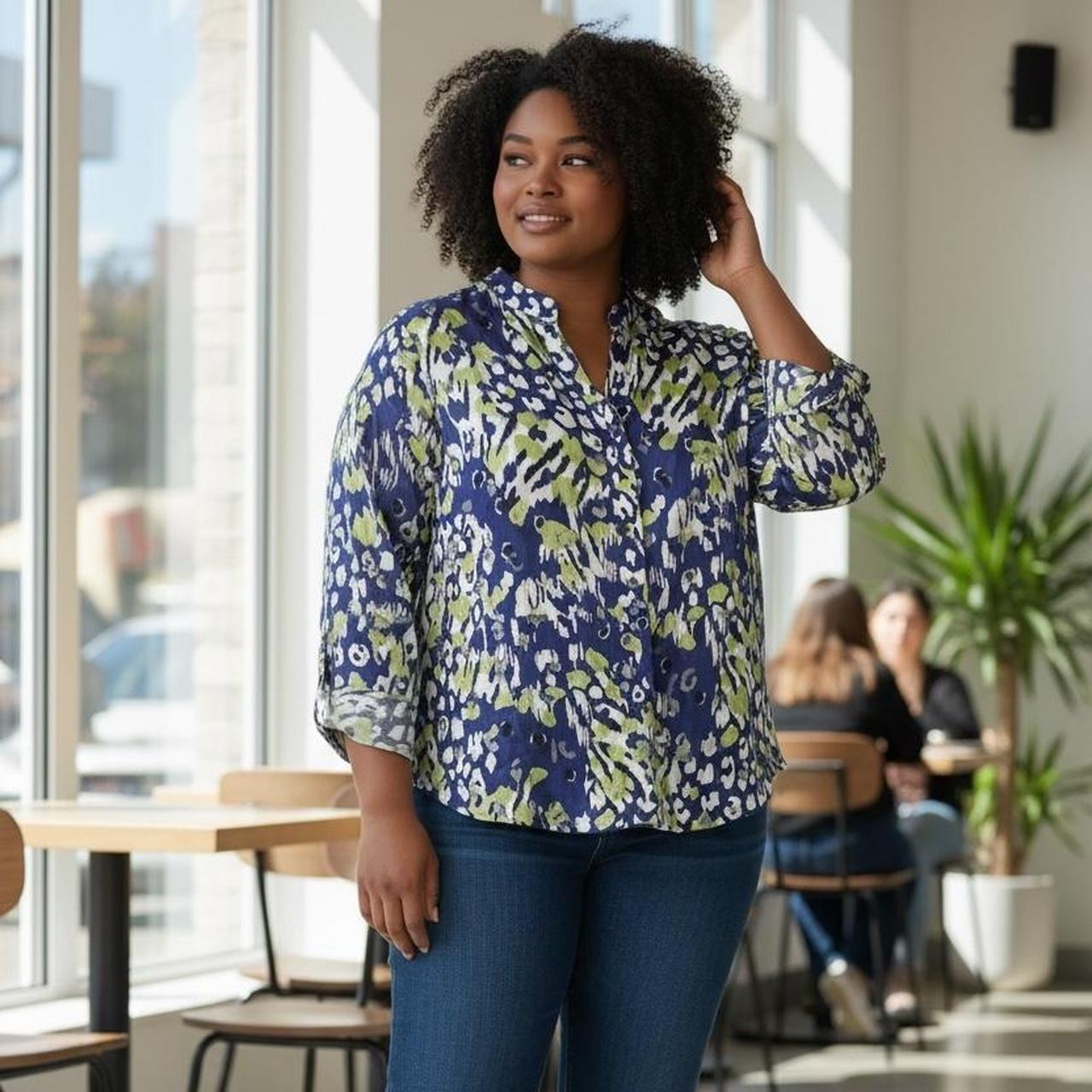 Ruby Rd. Women's Blouse - Blue/Green - 18 – Ruby … - image 8