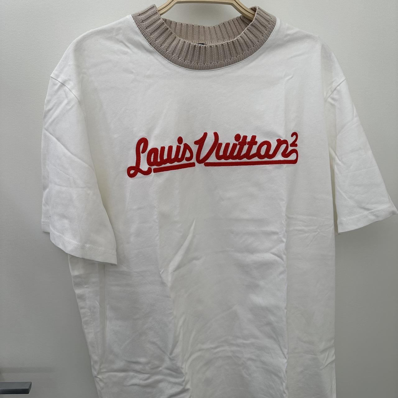 Louis Vuitton X Nigo Embroidered Mockneck Tee | Depop