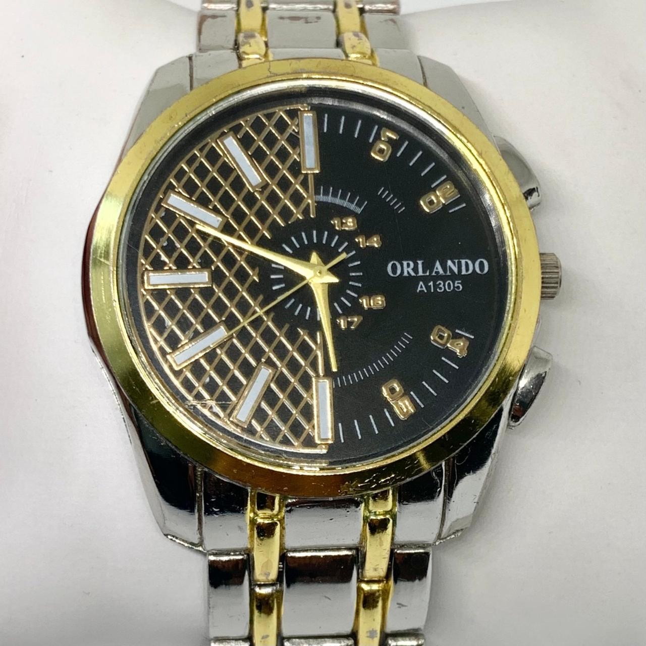 Orlando men watch 42mm Quartz analog silver Depop