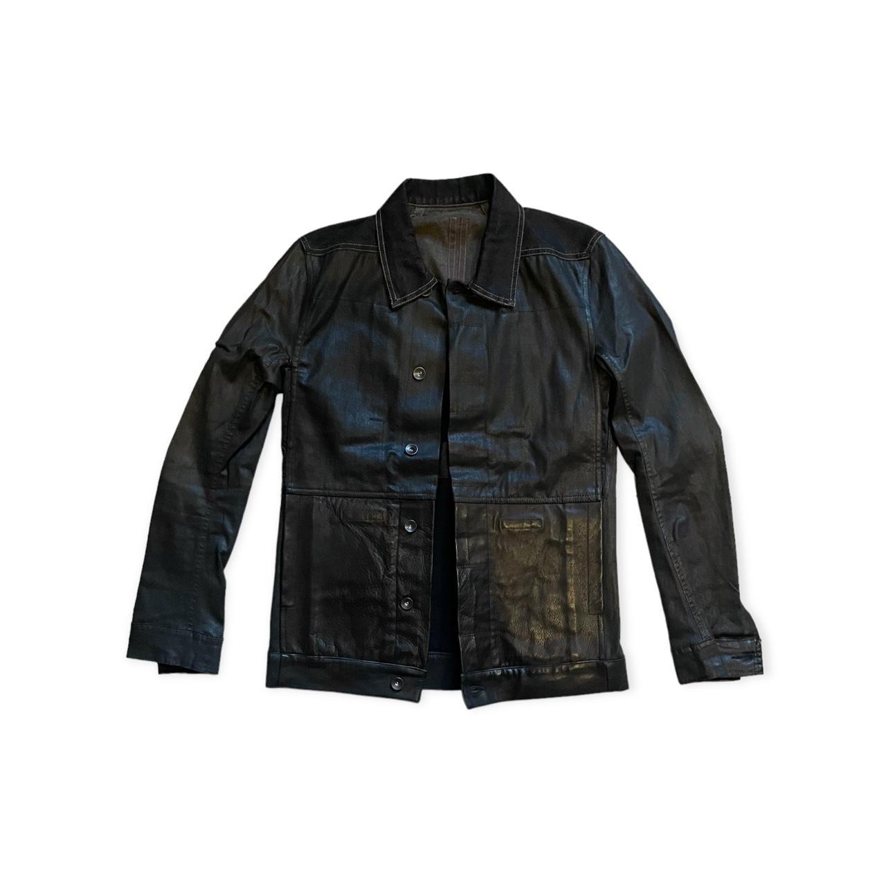 Rick Owens Drkshdw worker trucker jacket in black +... - Depop
