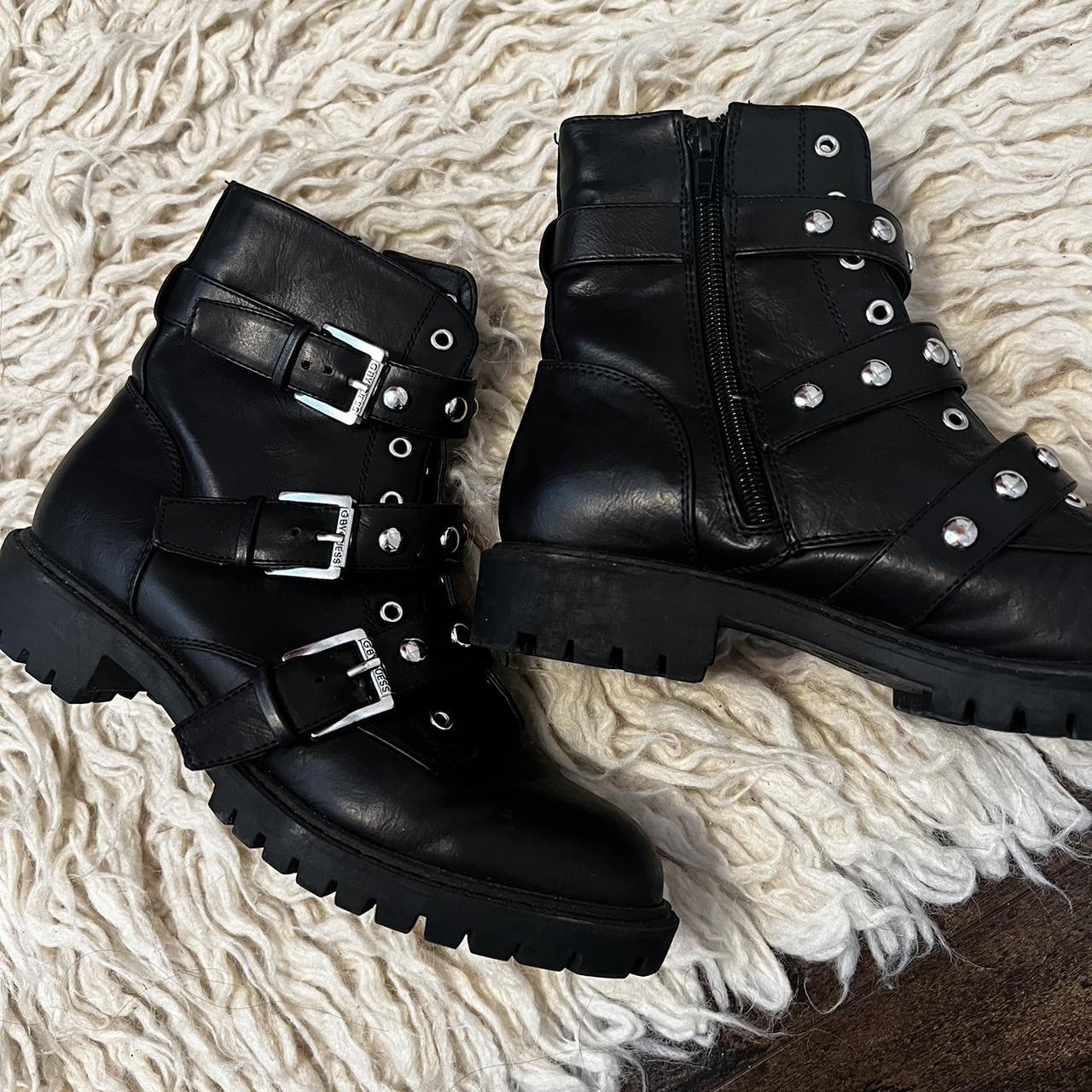 guess lug sole boots