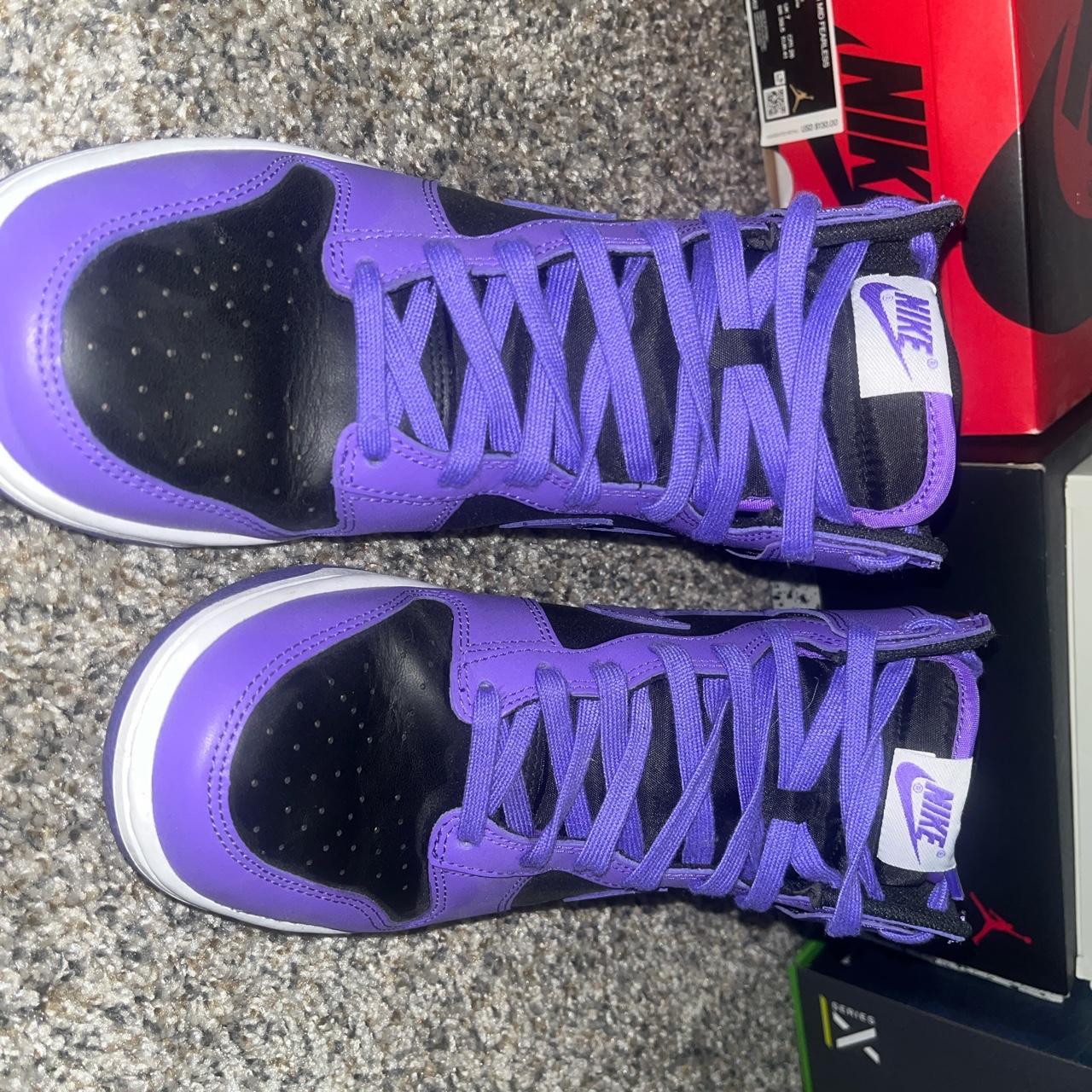 university purple dunks