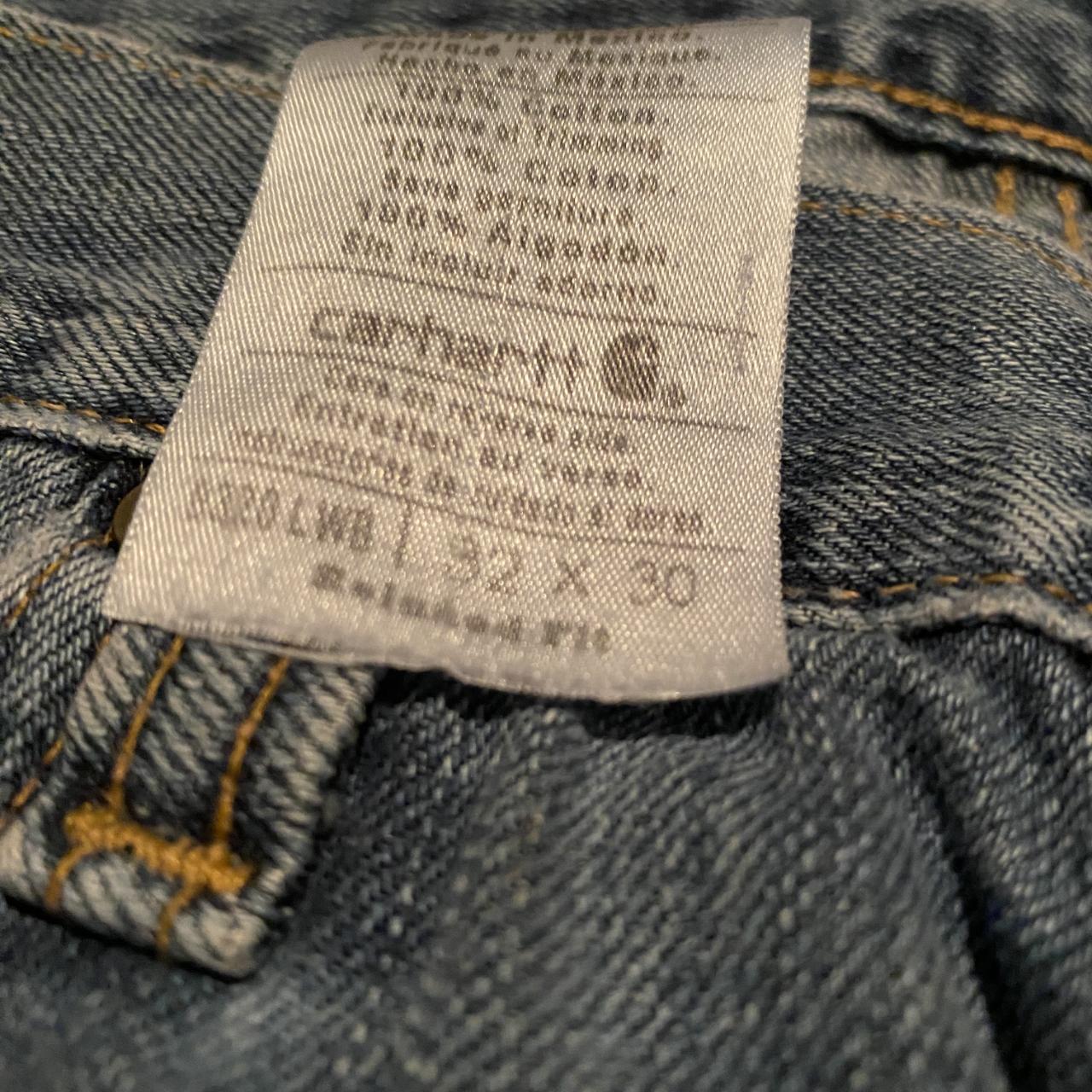 32X30 Carhartt Blue Jeans - Depop