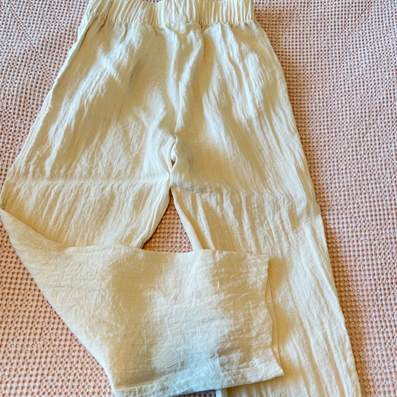 H & M linen pants, size xs. Perfect condition! - Depop