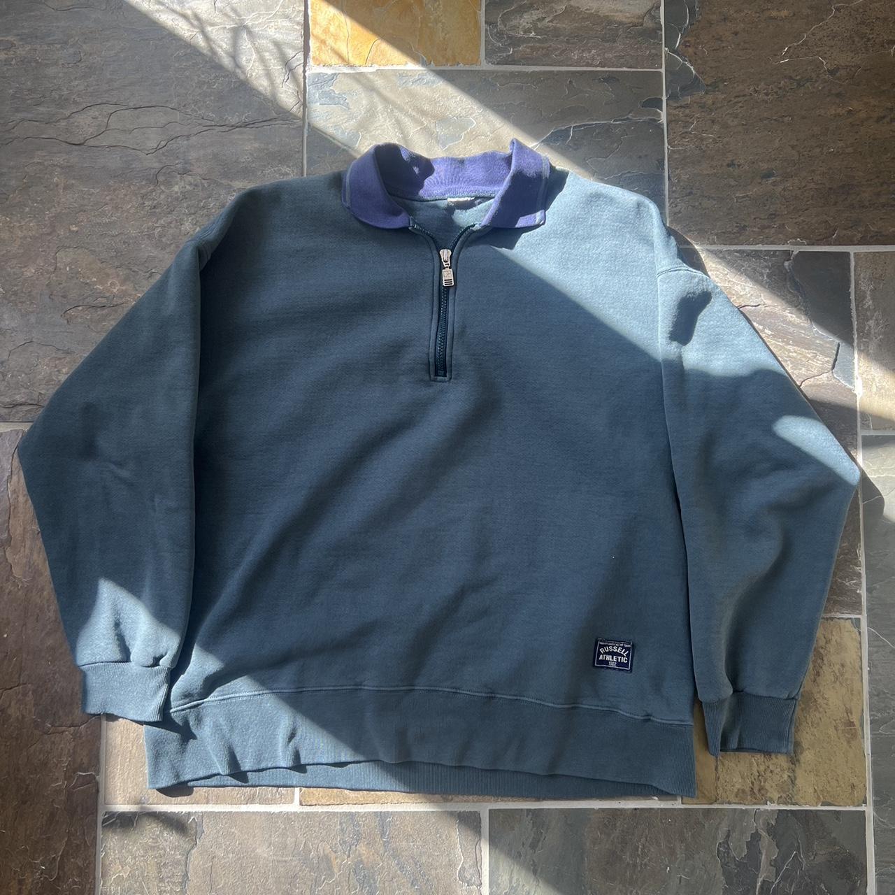 Vintage 90s Russell Athletic hoodie Size Large 24.5 | Depop