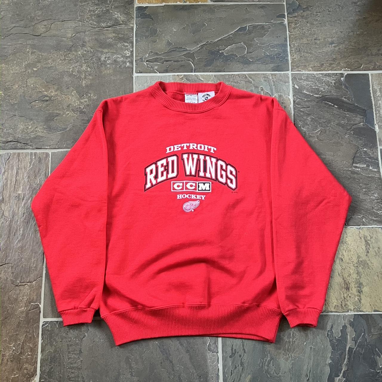 Vintage Detroit Red Wings Crew Neck buy - Large