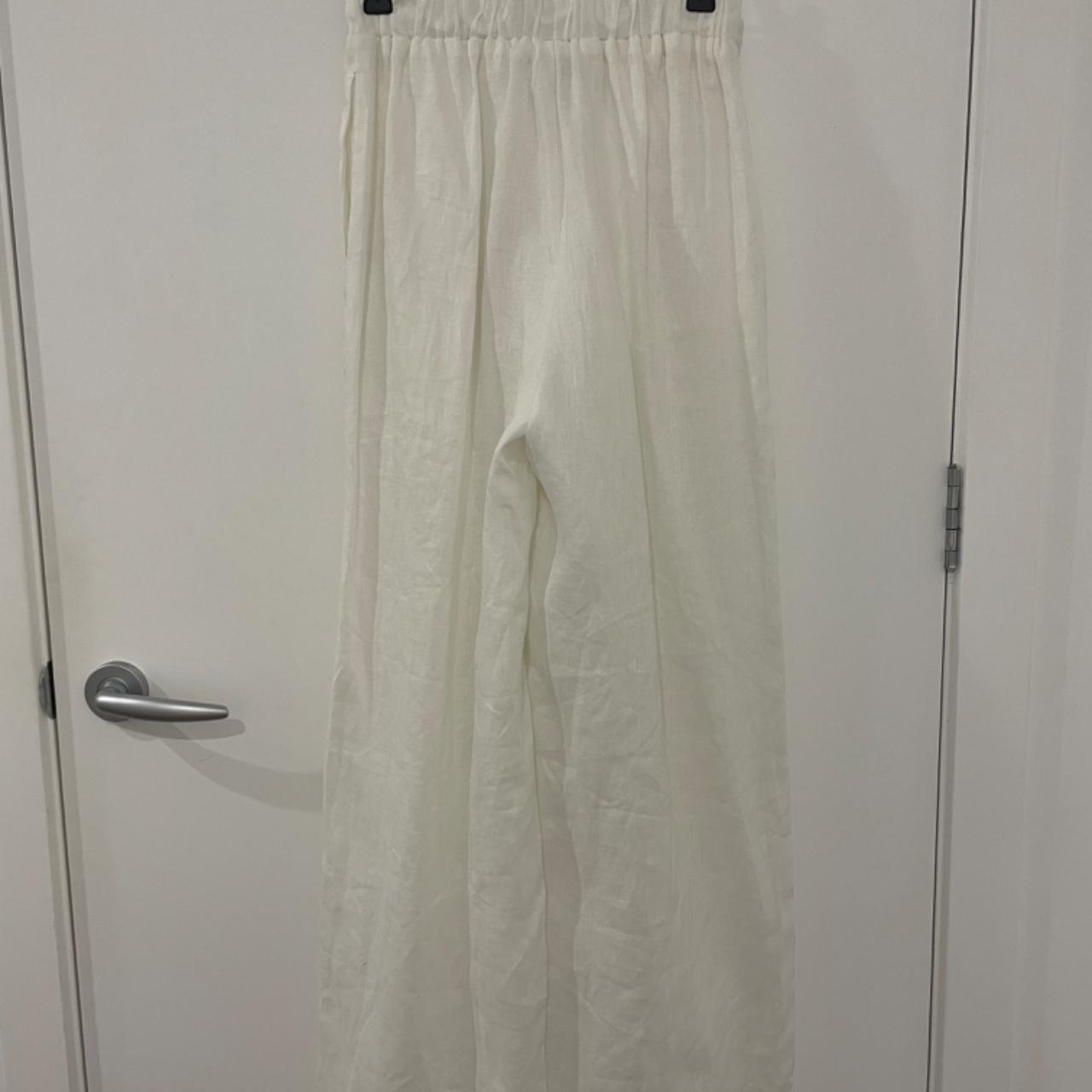 Beautiful lined wide leg draw string Dissh... | Depop