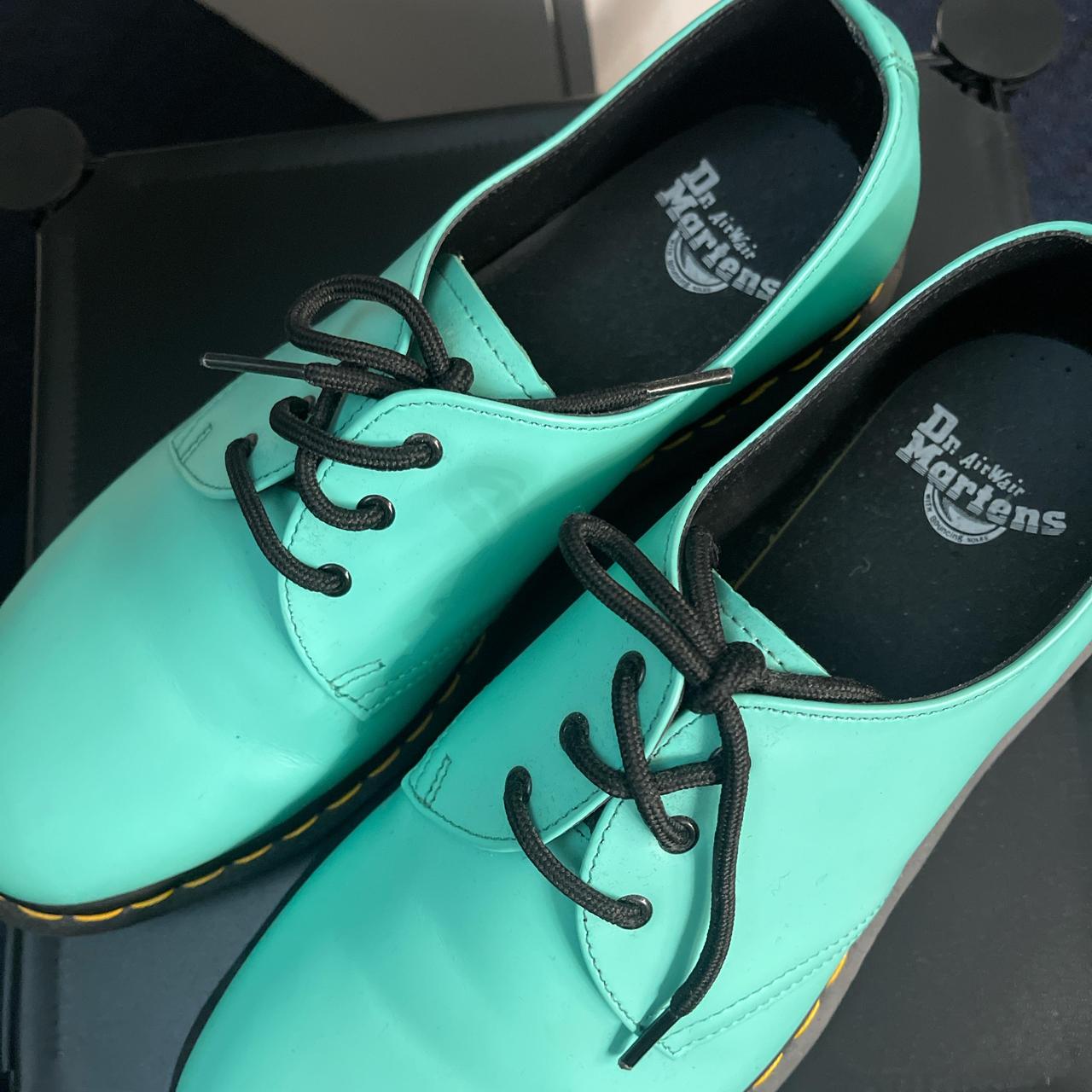 Dr Marten Light Blue Wore twice No box - Depop