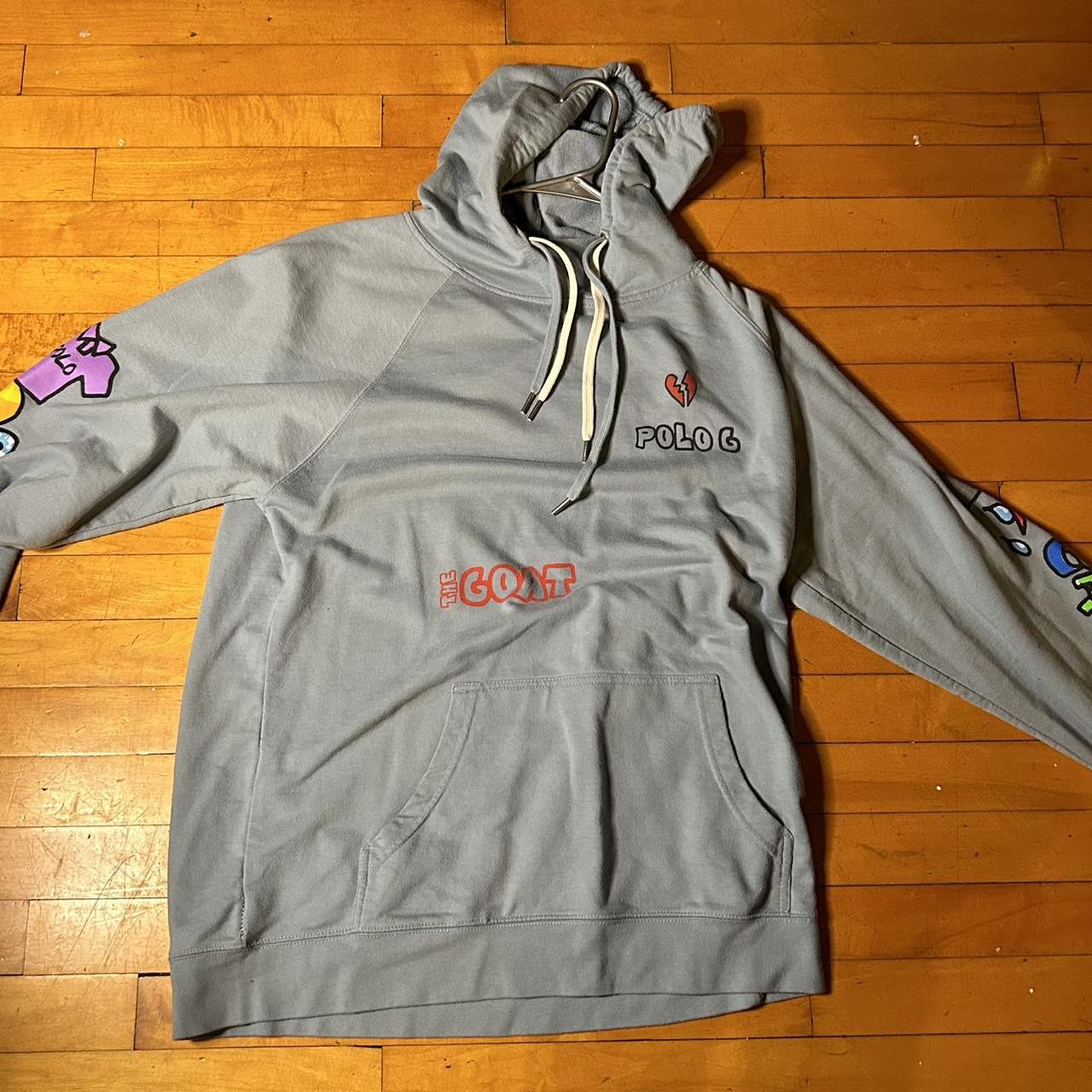 polo g hoodie grey